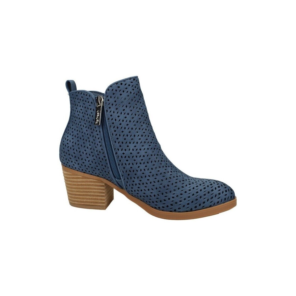 Zapatos Mujer Botas de caña baja Refresh Botines con tacón Azul