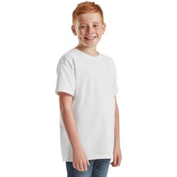 textil Niños Camisetas manga corta Fruit Of The Loom Iconic Blanco