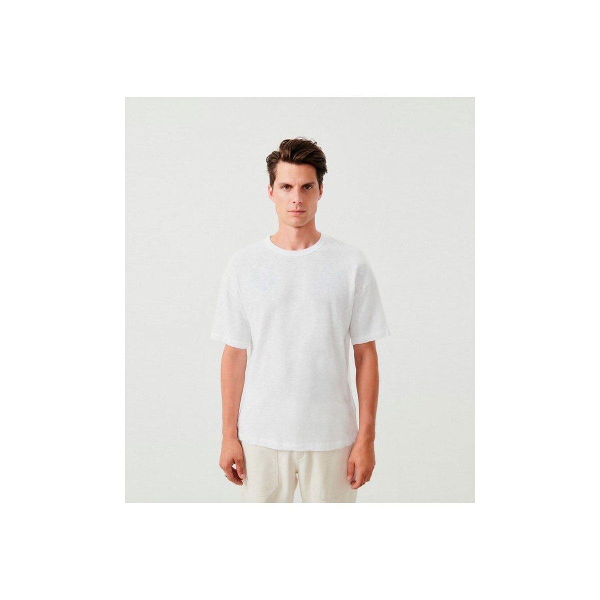 textil Hombre Camisetas manga corta American Vintage Sonoma Tee White Blanco