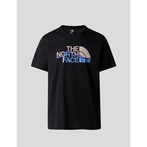 textil Hombre Camisetas manga corta The North Face CAMISETA  MOUNTAIN LINE TEE  TNF BLACK Negro