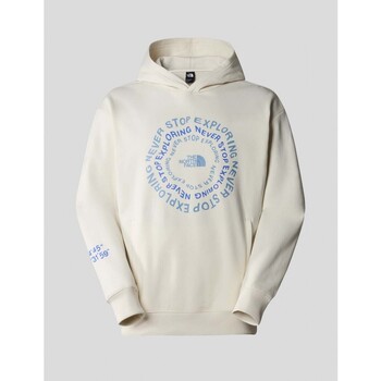 The North Face SUDADERA  NSE GRAPHIC HOODIE  WHITE DUNE Blanco