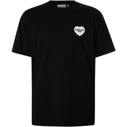 textil Hombre Camisetas manga corta Carhartt Camiseta Con Bandana Y Corazón En La Espalda Negro
