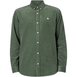 textil Hombre Camisas manga larga Carhartt Camisa Madison De Pana Fina Verde