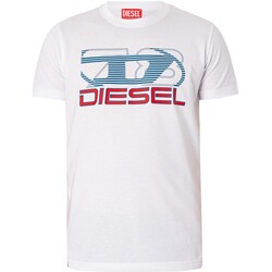 textil Hombre Camisetas manga corta Diesel Camiseta Gráfica Diego Blanco