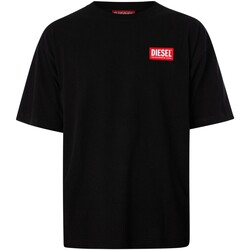 textil Hombre Camisetas manga corta Diesel Camiseta Nlabel Negro