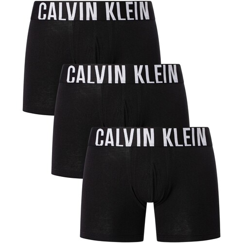 Ropa interior Hombre Calzoncillos Calvin Klein Jeans Pack De 3 Calzoncillos Bóxer Intense Power Negro
