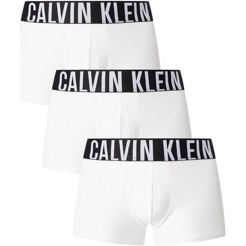 Ropa interior Hombre Calzoncillos Calvin Klein Jeans Pack De 3 Calzoncillos Intense Power Blanco