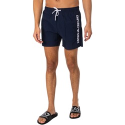 textil Hombre Bañadores Emporio Armani Shorts De Baño De Marca Lateral Azul