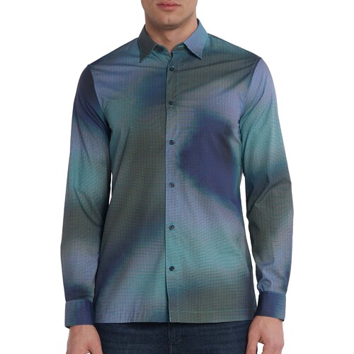 textil Hombre Camisas manga larga EAX Camicia Azul
