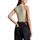 textil Mujer Tops y Camisetas Calvin Klein Jeans WOVEN LABEL TANK SWEATER Verde