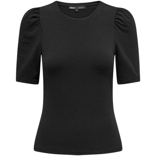 textil Mujer Tops y Camisetas Only ONLLIVE LOVE 2/4 PUFFTOP NOOS Negro