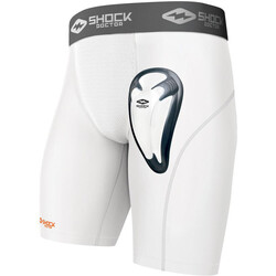 textil Shorts / Bermudas Shock Doctor Core Compression Short with BioFlex Cup Blanco