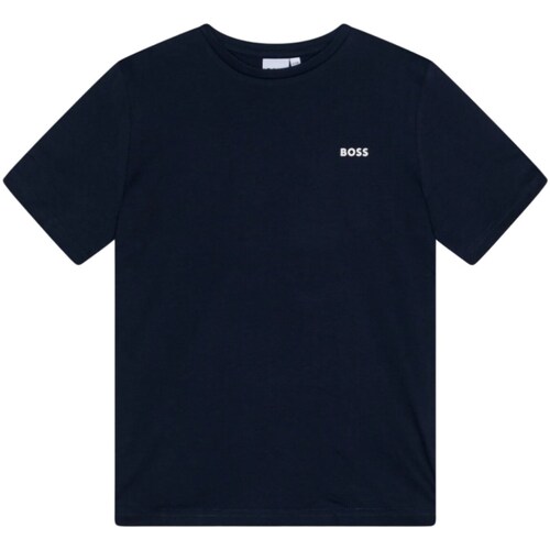 textil Niño Camisetas manga larga BOSS J25P23 Azul
