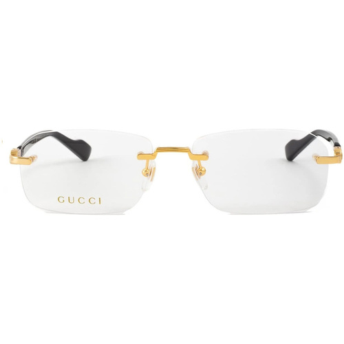 Relojes & Joyas Gafas de sol Gucci Occhiali da Vista  GG1221O 001 Oro