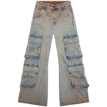 textil Mujer Pantalones Diesel 13317 0KIAI - D-SIRE-CARGO-D-70W Azul
