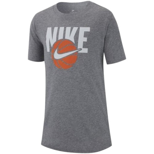 textil Niño Camisetas manga corta Nike AR5266 Gris