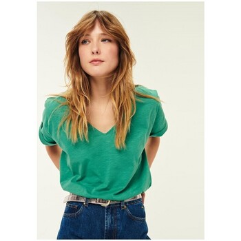 textil Mujer Camisetas manga corta Des Petits Hauts Zaeline Tshirt Green Multicolor