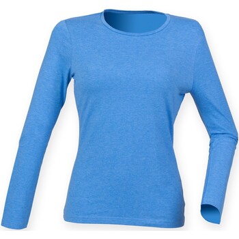 textil Mujer Camisetas manga larga Sf Feel Good Azul