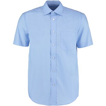 textil Hombre Camisas manga corta Kustom Kit K102 Azul