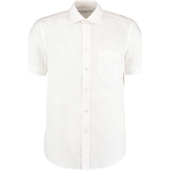 textil Hombre Camisas manga corta Kustom Kit K102 Blanco
