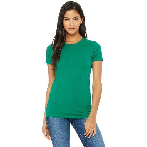 textil Mujer Camisetas manga larga Bella + Canvas BE076 Verde