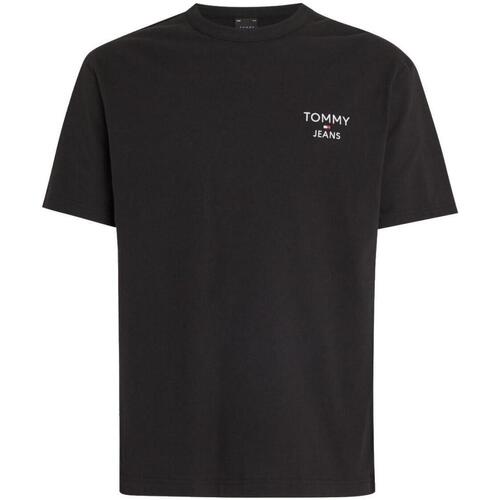 textil Hombre Camisetas manga corta Tommy Hilfiger DM0DM18872-BDS Negro