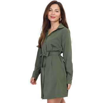 textil Mujer Vestidos La Modeuse 69787_P162411 Verde