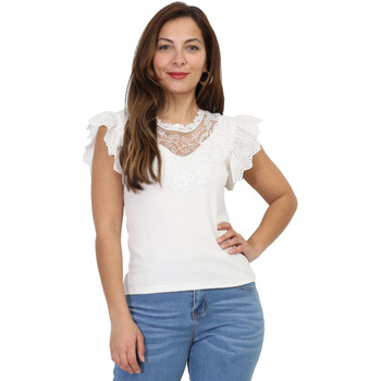 textil Mujer Tops / Blusas La Modeuse 69807_P162420 Blanco