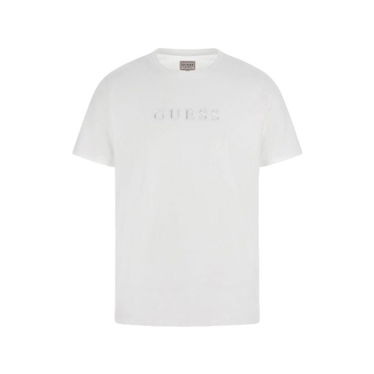 textil Hombre Camisetas manga corta Guess M2BP47 K7HD0 Blanco