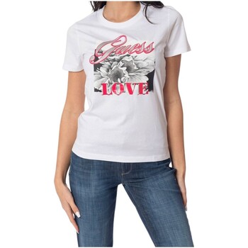 textil Mujer Tops y Camisetas Guess W4GI17 I3Z14 Blanco