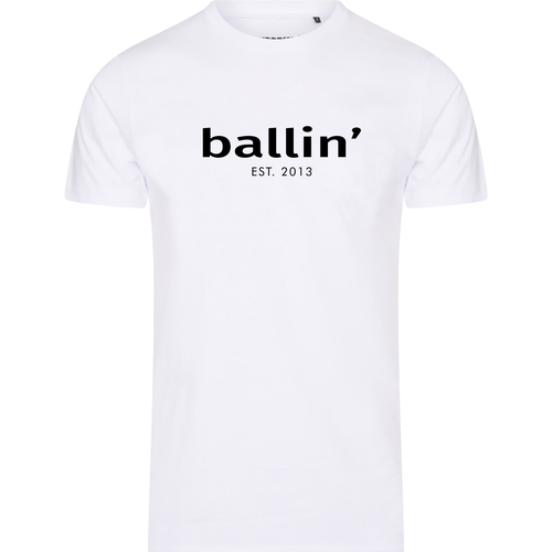 textil Hombre Camisetas manga corta Ballin Est. 2013 Tapered Fit Shirt Blanco