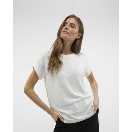textil Mujer Tops y Camisetas Vero Moda 10291353 BRIANNA Blanco