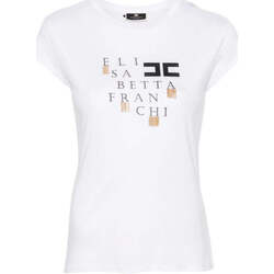 textil Mujer Tops y Camisetas Elisabetta Franchi  Blanco