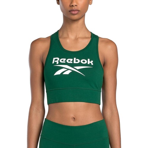 textil Mujer Tops y Camisetas Reebok Sport TOP DEPORTIVO MUJER  100076020 Verde