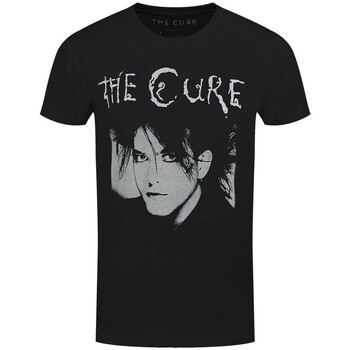 textil Camisetas manga larga The Cure Robert Illustration Negro