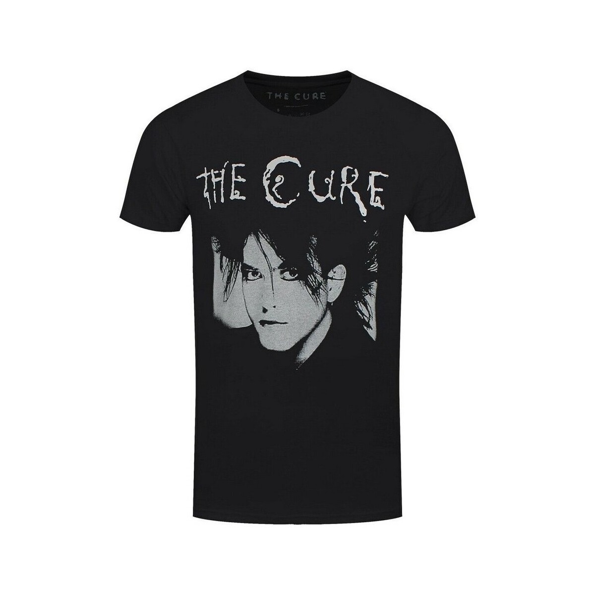 textil Camisetas manga larga The Cure Robert Illustration Negro