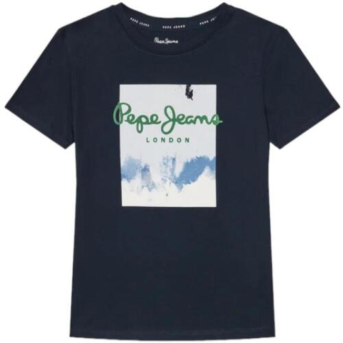 textil Niño Camisetas manga corta Pepe jeans PB503844 594 Azul