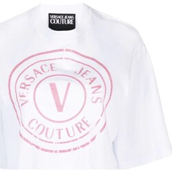 textil Mujer Polos manga larga Versace Jeans Couture 76HAHG05-CJ00G Blanco