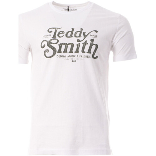 textil Hombre Tops y Camisetas Teddy Smith  Blanco