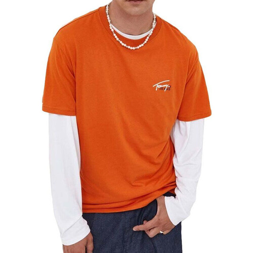 textil Hombre Tops y Camisetas Tommy Hilfiger  Naranja