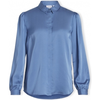 textil Mujer Tops / Blusas Vila Noos Shirt Ellette Satin - Coronet Blue Azul