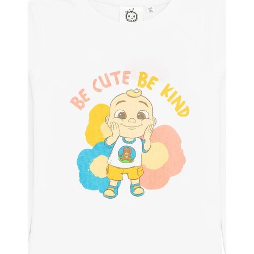 textil Niños Camisetas manga larga Cocomelon Be Cute Be Kind Blanco