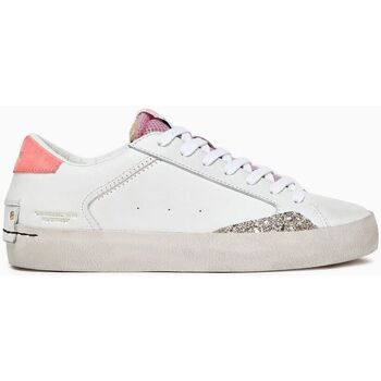 Zapatos Mujer Deportivas Moda Crime London DISTRESSED 27008-PP6 WHITE PINK Blanco