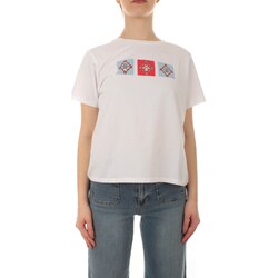 textil Mujer Camisetas manga corta Emme Marella 24159711312 Blanco