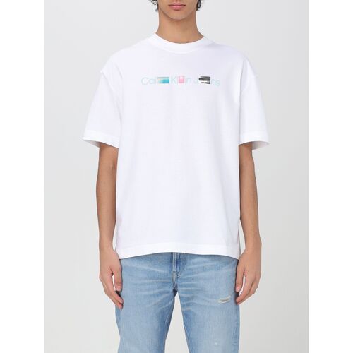 textil Hombre Tops y Camisetas Calvin Klein Jeans J30J325195 YAF Blanco
