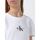 textil Mujer Tops y Camisetas Calvin Klein Jeans J20J222564 YAF Blanco