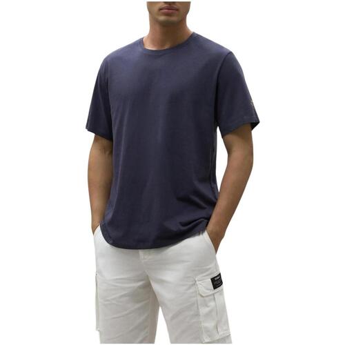 textil Hombre Camisetas manga corta Ecoalf MCMGATSSUSTA0803S24 Azul