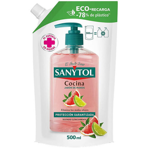 Belleza Productos baño Sanytol Recambio Jabón Antibacteriano Cocina Eco 