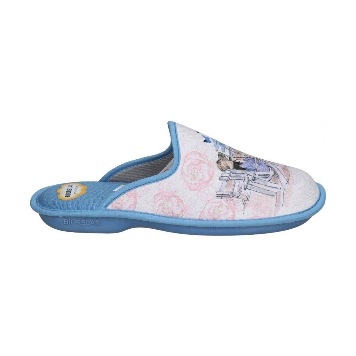 Zapatos Mujer Pantuflas Cosdam 4085 Azul
