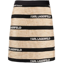 textil Mujer Faldas Karl Lagerfeld - Falda Jacquard Beige
